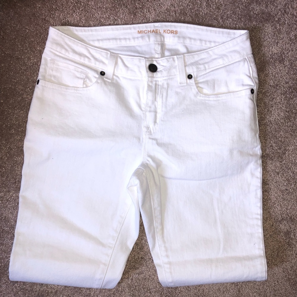 Michael Kors White Crop Jean Size 2 - Picture 4 of 8